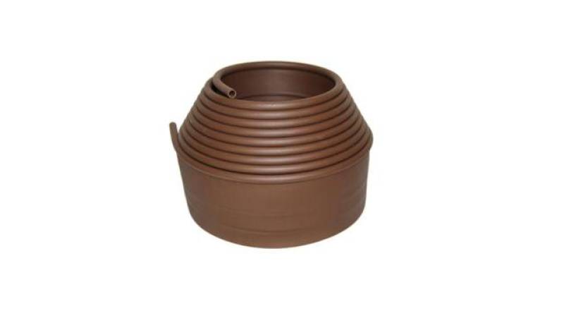 bordure polyéthylène marron pour jardin