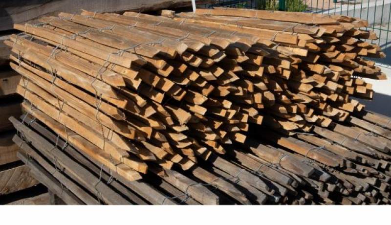 Lot de clôtures en bois de châtaignier 