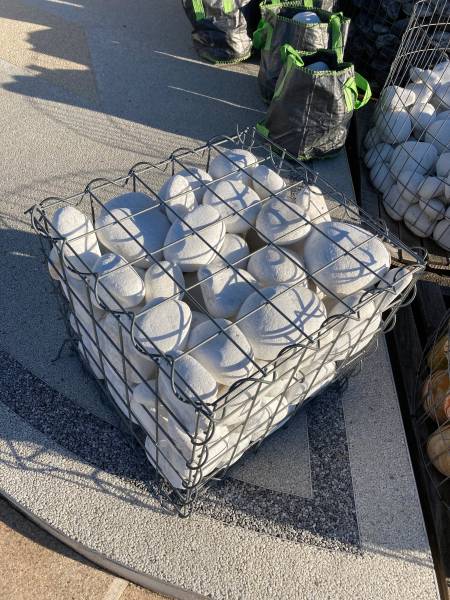 Gabion en acier galvanisé pour décoration extérieure
