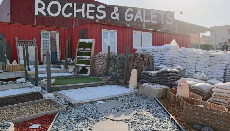 magasin de gravier et roche pour extérieur près de Marseille