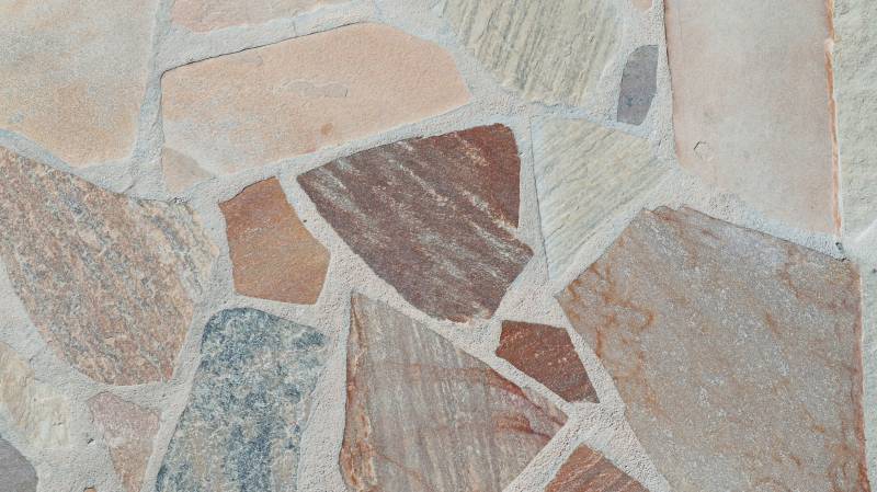 Opus Incertum en Quartzite Jaune